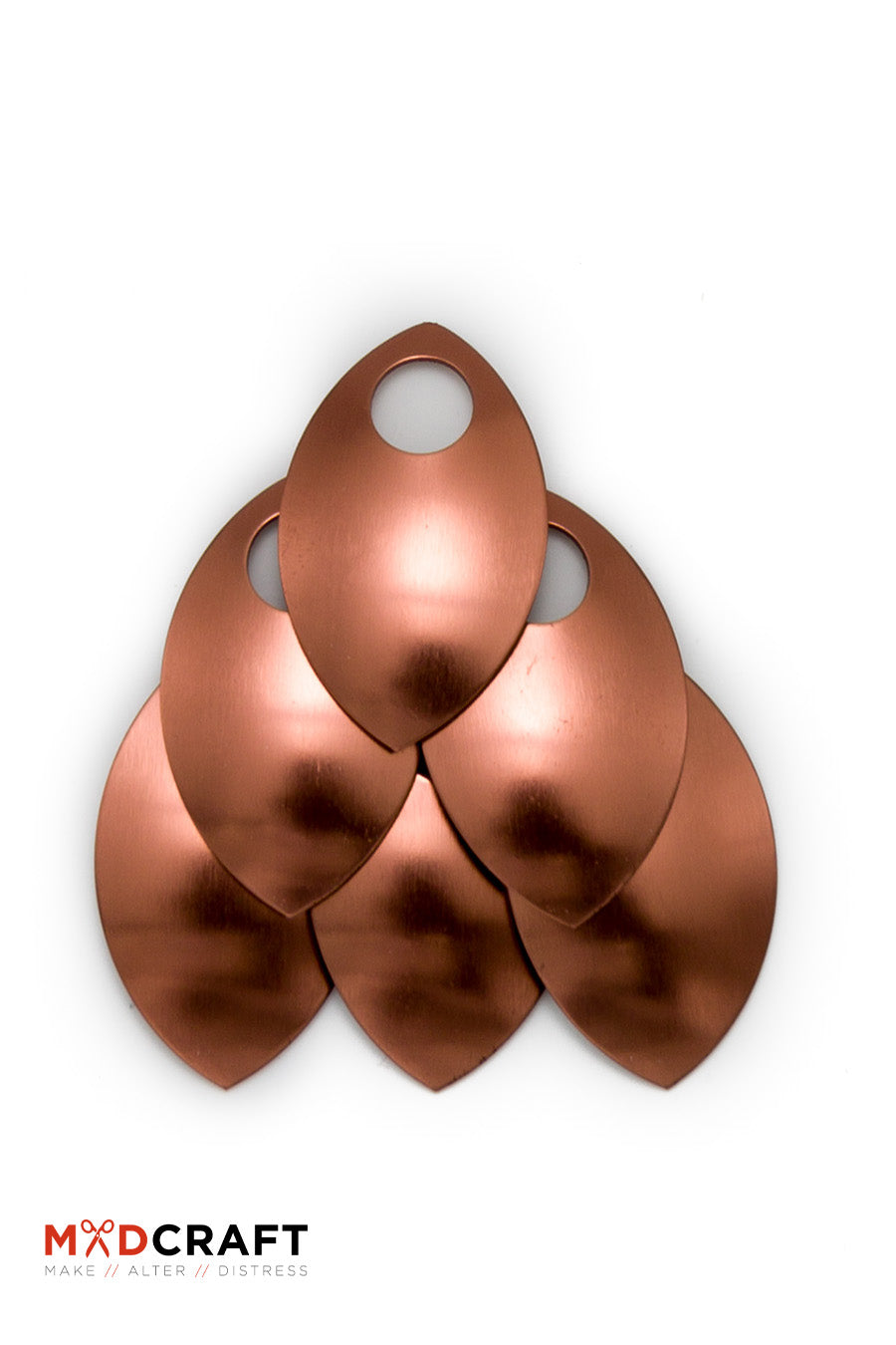 Premium Aluminum Scales with Shiny Copper Finish - Perfect for Jewelry Making, Crafting, and Home Decor Projects