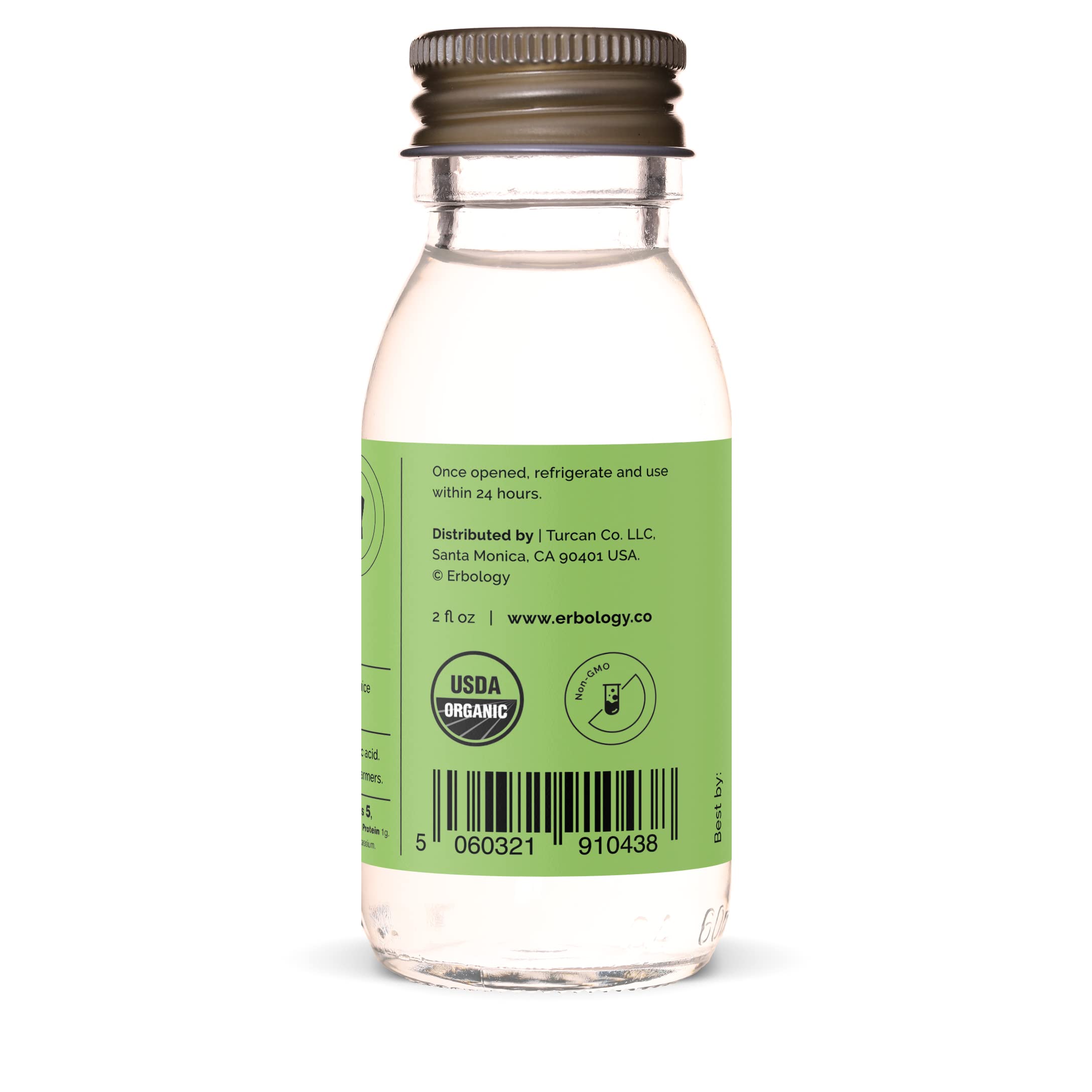 Organic Immunity Booster Shots - Erbology 12-Pack (60ml Each) for Daily Wellness & Energy Support - Perfect for Travel, Workouts, and On-the-Go Nutrition