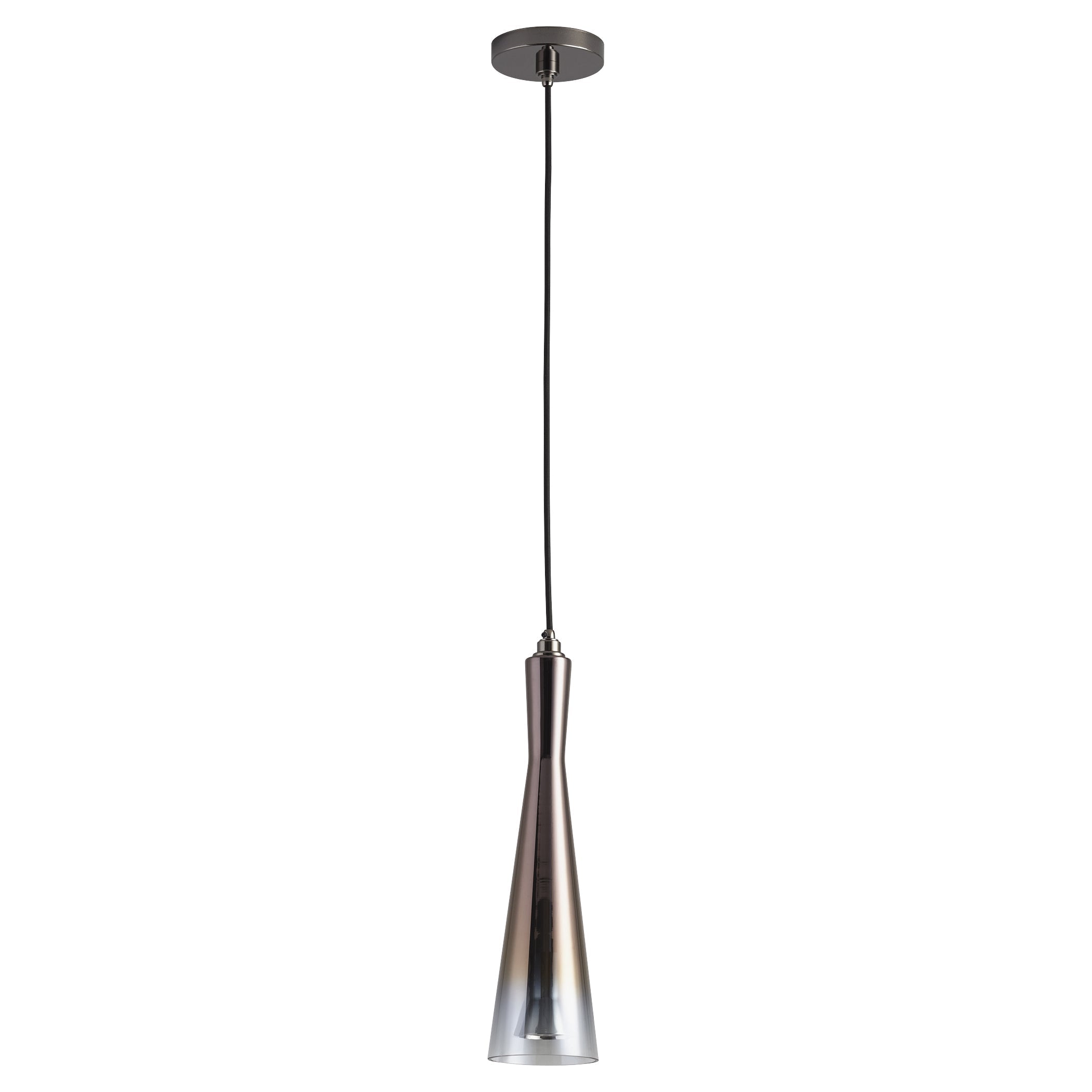 Oxygen Cornet 3 651 2018 Modern Pendant Light Fixture in Gunmetal with Coffee Ombre Finish - Perfect for Dining Room, Kitchen Island, or Living Room Lighting