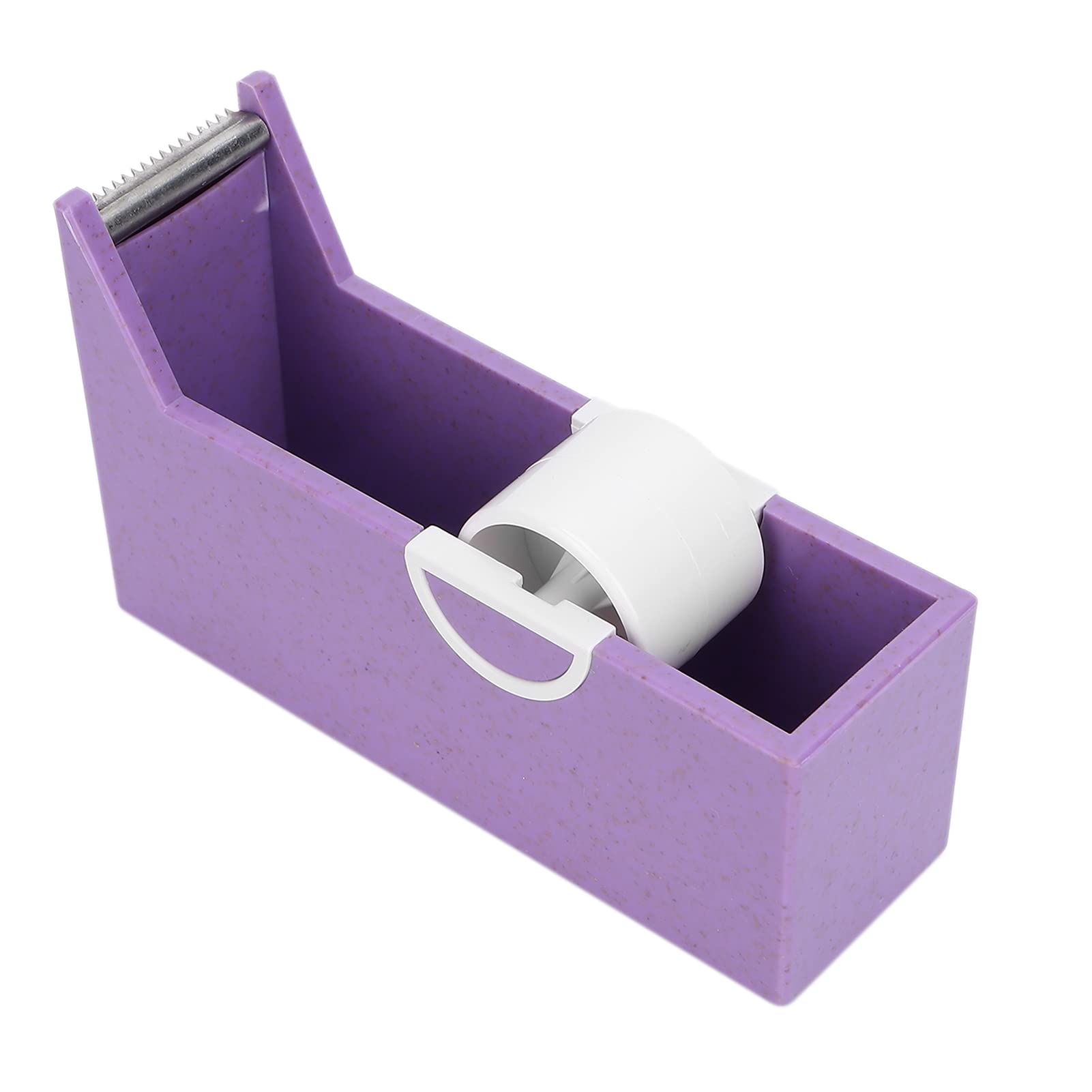 Desktop Tape Dispenser & Adhesive Roll Holder - Portable Eyelash Extension Tape Cutter for Beauty Salon, Office & Home Use - Purple Tape Dispenser Organizer (Perfect for Lash Artists, Crafting & Office Supplies)