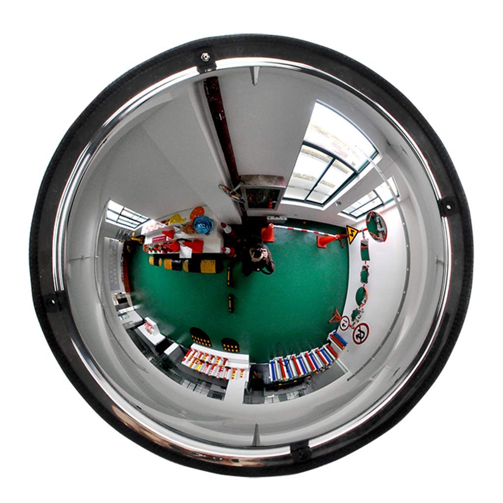 Zzmop 360° Panoramic Half Dome Convex Mirror - Acrylic Safety Mirror for Shops, Malls & Factories - Wide Viewing Angle Spherical Mirror in Multiple Sizes - Perfect for Blind Spot Detection, Security Monitoring & Traffic Safety