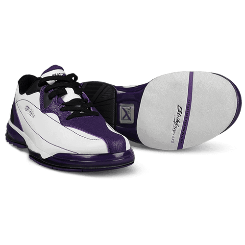 KR Strikeforce Women's Dream White/Purple Right Hand High Performance Bowling Shoes - Perfect for League Play & Tournament Bowling
