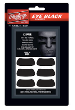 Rawlings Eye Black Stickers EB12 - Anti-Glare Sports Stickers for Baseball, Football & Outdoor Activities - Perfect for Athletes & Fans
