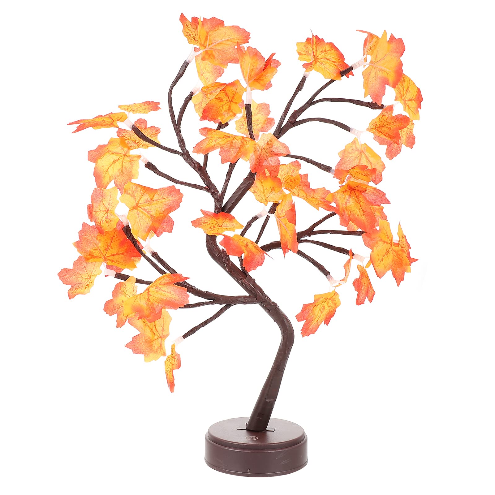 BESPORTBLE Realistic LED Maple Tree Lamp - 1PC Lifelike Maple Leaf Night Light for Home Decor, Thanksgiving & Holiday Lighting - Perfect for Living Room, Bedroom, and Seasonal Decoration