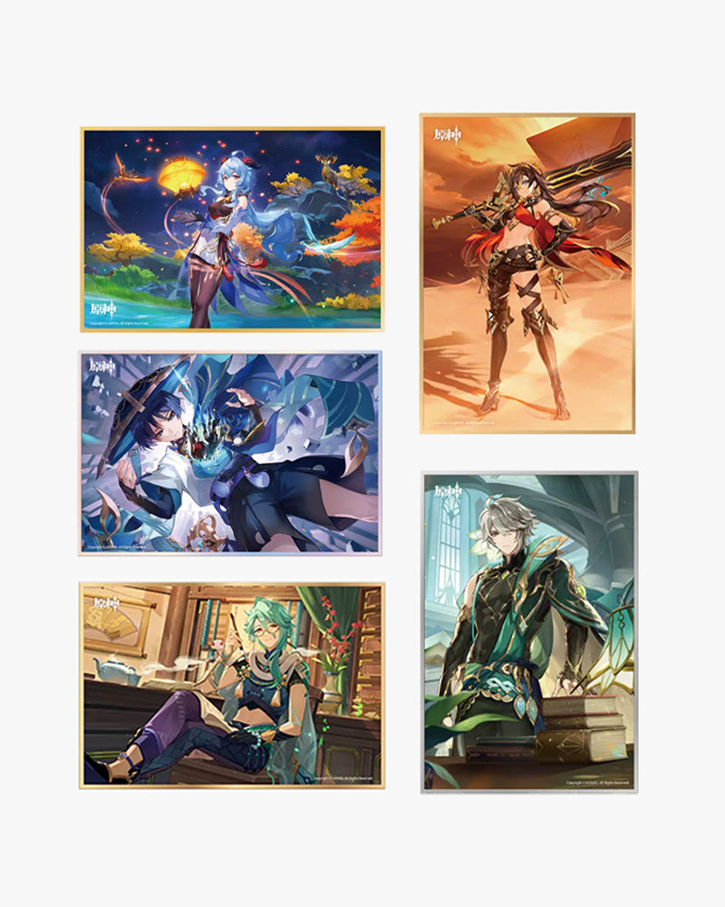Genshin Impact Official Shikishi Art Board Vol. 2 - Anime Collectible Wall Decor for Gamers & Fans | Perfect for Bedroom, Game Room & Office Display