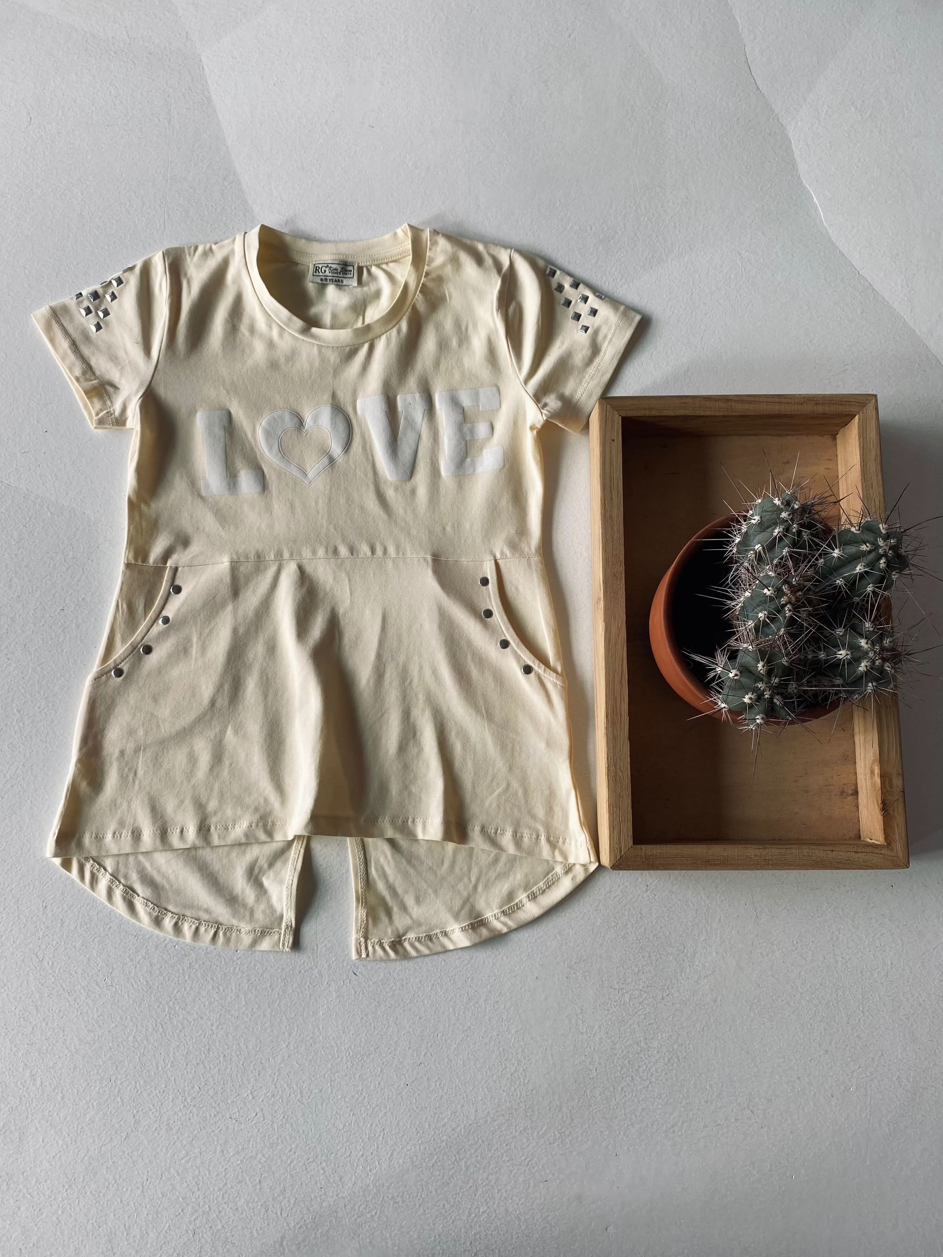 Girls Printed Love Tunic for Ages 9-15 | Cute Floral Summer Top for Teens | Perfect for School, Parties & Casual Outfits