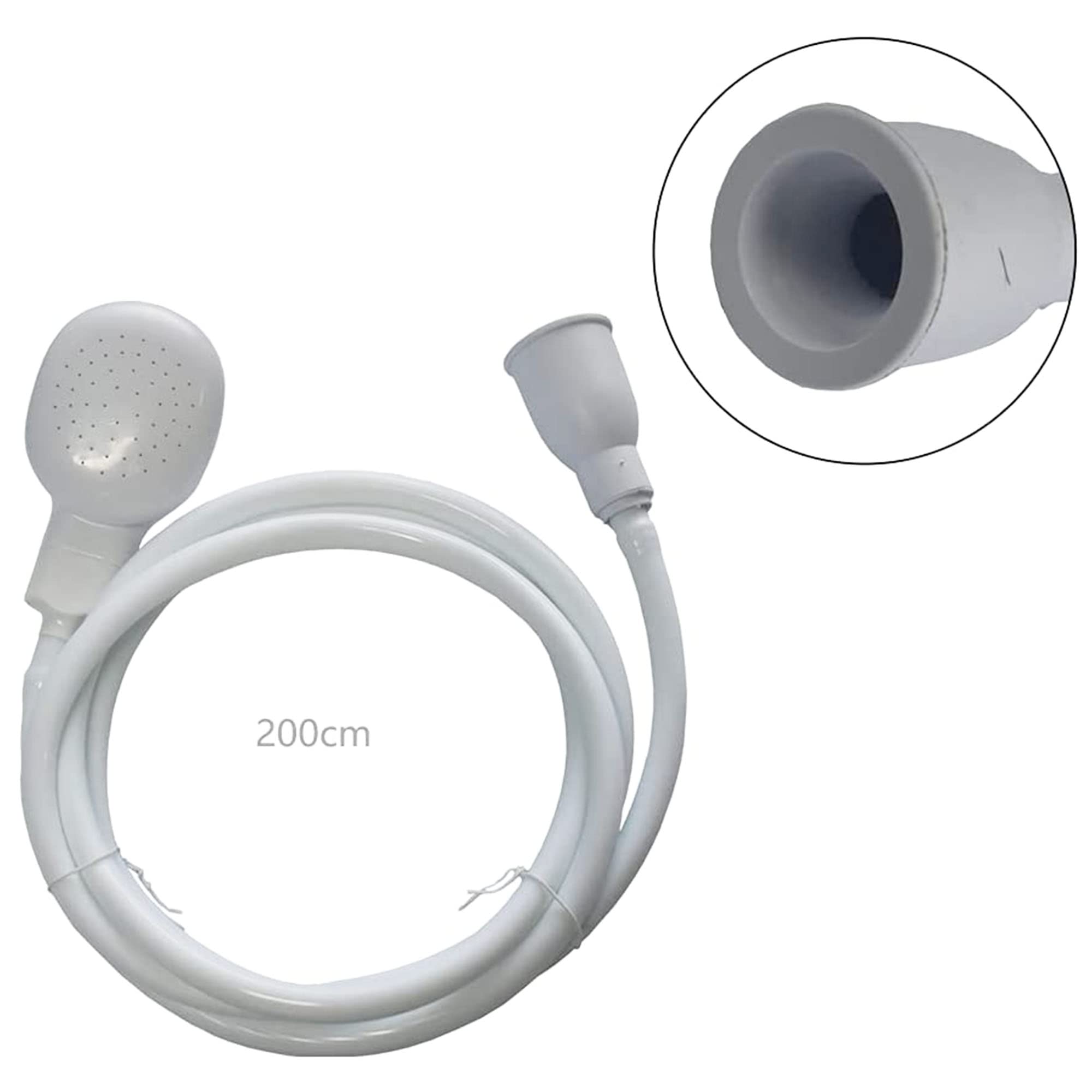 2m/6.56Ft Flexible Sink Hose Faucet Sprayer with Hair Catcher - Handheld Shower Head for Baby Bathing, Pet Washing, Hair Care & Vegetable Rinsing - Perfect for Kitchen, Bathroom & Utility Sink Use