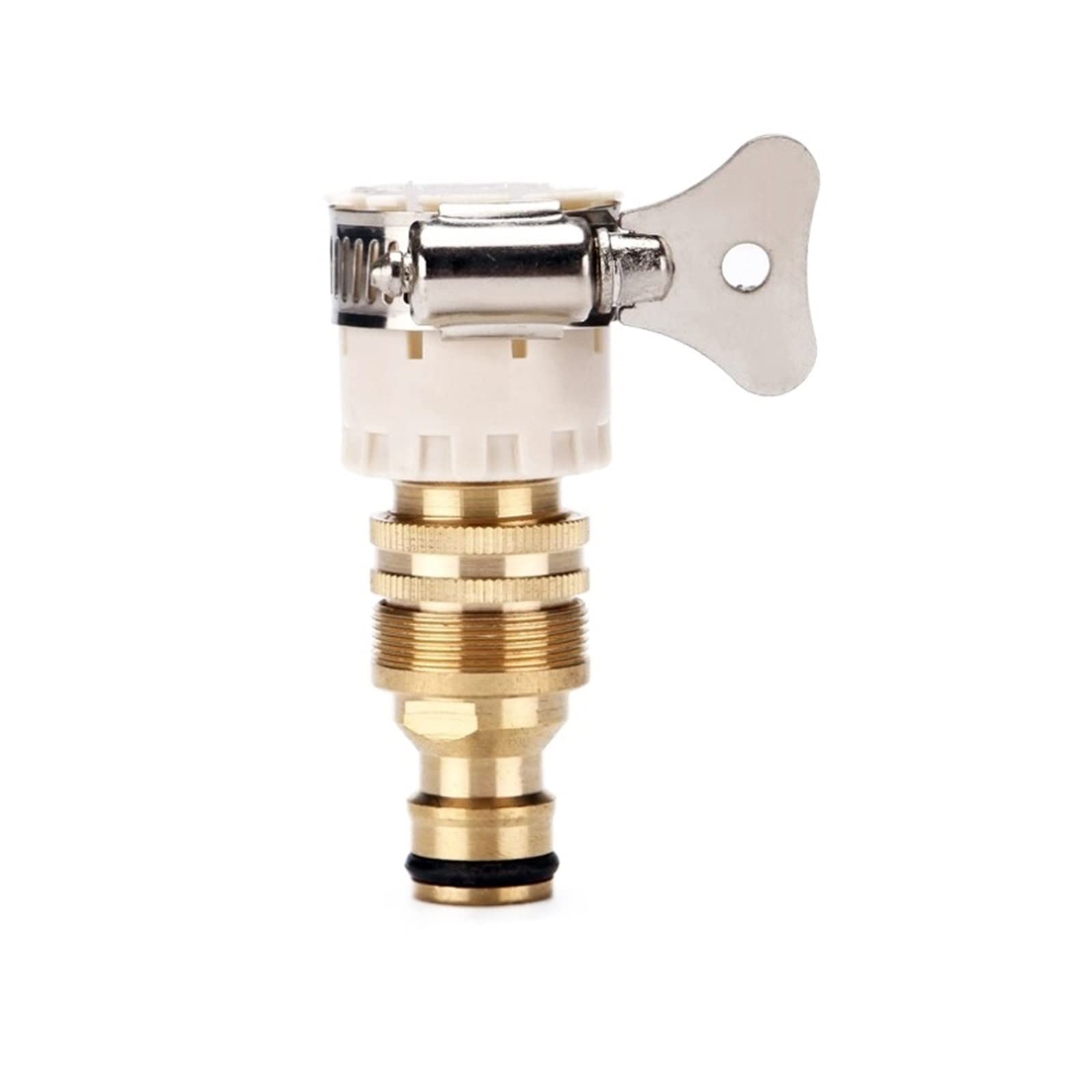 High Pressure & Heat Resistant 15mm-23mm Universal Kitchen Faucet Adapter - Metal Mixer Hose Connector for Garden Watering & Sink Sprayer Tools - Perfect for Outdoor & Indoor Plumbing