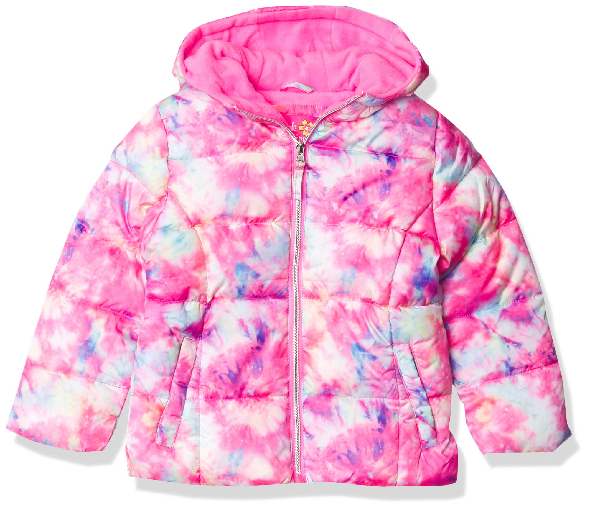 Pink Platinum Girls' Puffer Jacket - Winter Warm Coat for Kids, Lightweight Waterproof Outerwear for School & Outdoor Activities