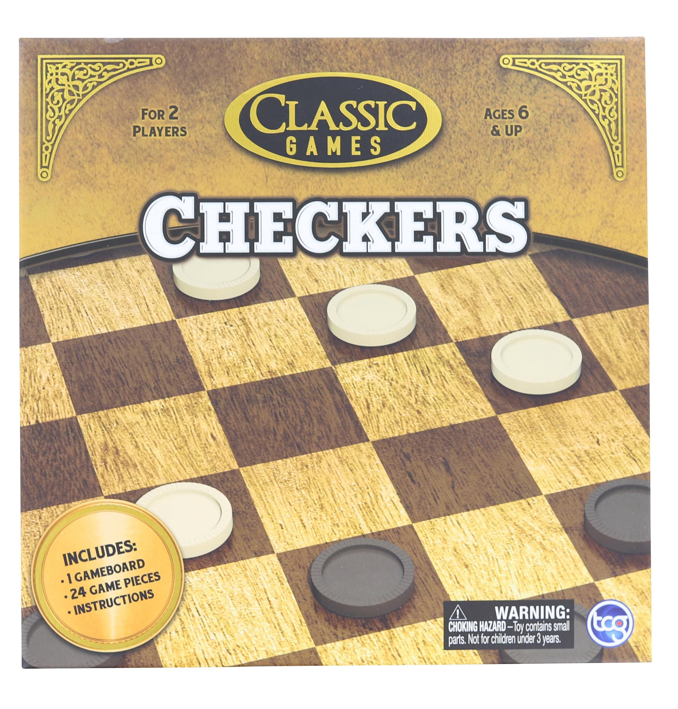 Premium Wooden Checkers Set - Classic Board Game with 25 Pieces for Family Fun, Strategy Play & Indoor Entertainment | Perfect for Game Nights, Gifts & Home Decor