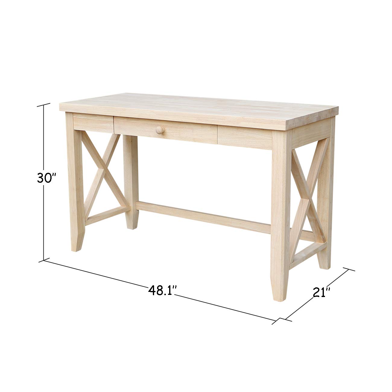 Unfinished Hampton Desk for Home Office & Study