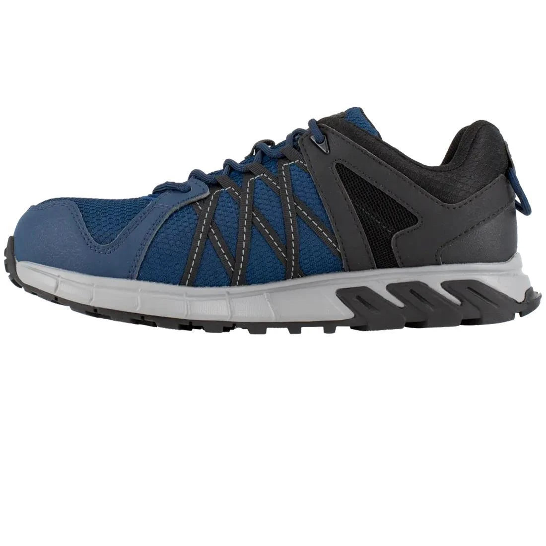 Trailgrip Composite Toe Athletic Work Shoes for Men - Navy/Black - Lightweight Safety Shoes for Construction, Warehouse & Outdoor Work