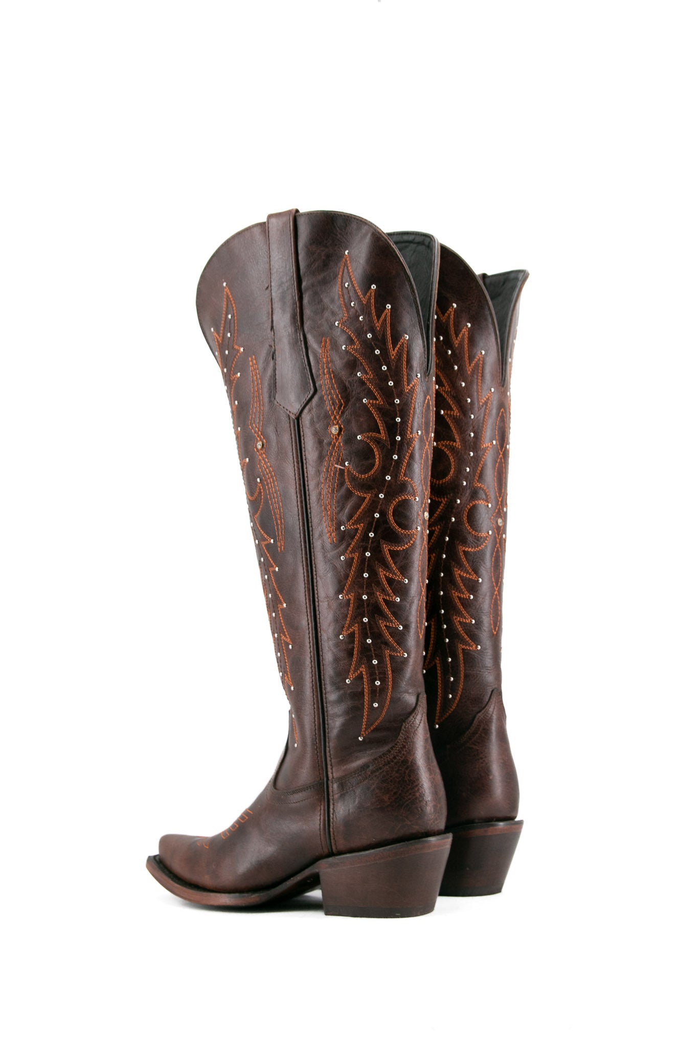 Paulina Women's Tall Wide Calf Cowgirl Boots - Comfortable Snip Toe Western Riding Boots for Country Dancing, Rodeo & Outdoor Activities