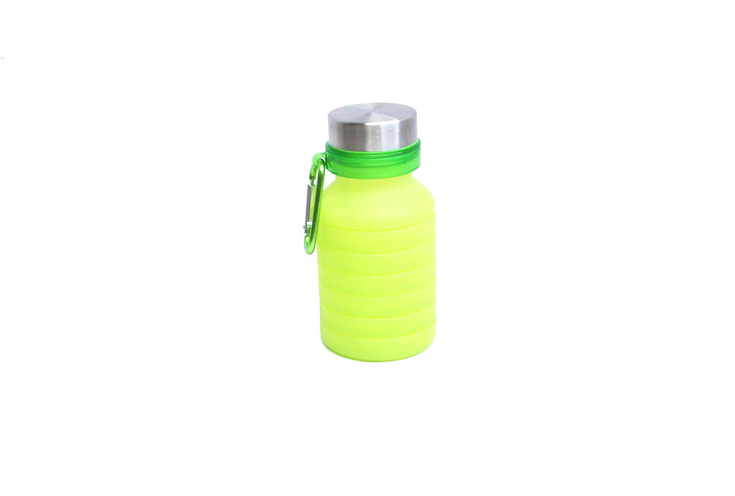 Collapsible Soft Silicone Water Bottle - Expandable Sports Bottle for Travel, Camping & Fitness - Portable BPA-Free Water Container for Hiking, Gym & Outdoor Activities