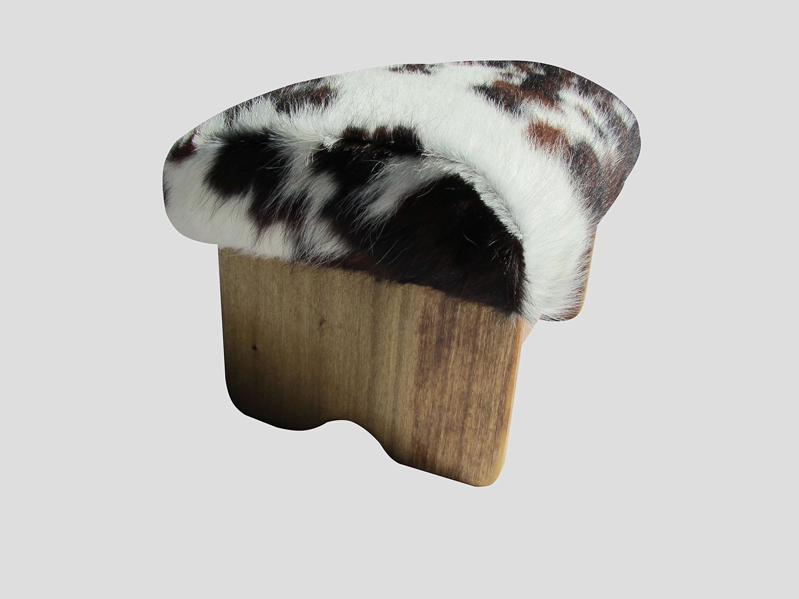Premium Cowhide Padded Foot Stool - Handcrafted in USA - 9