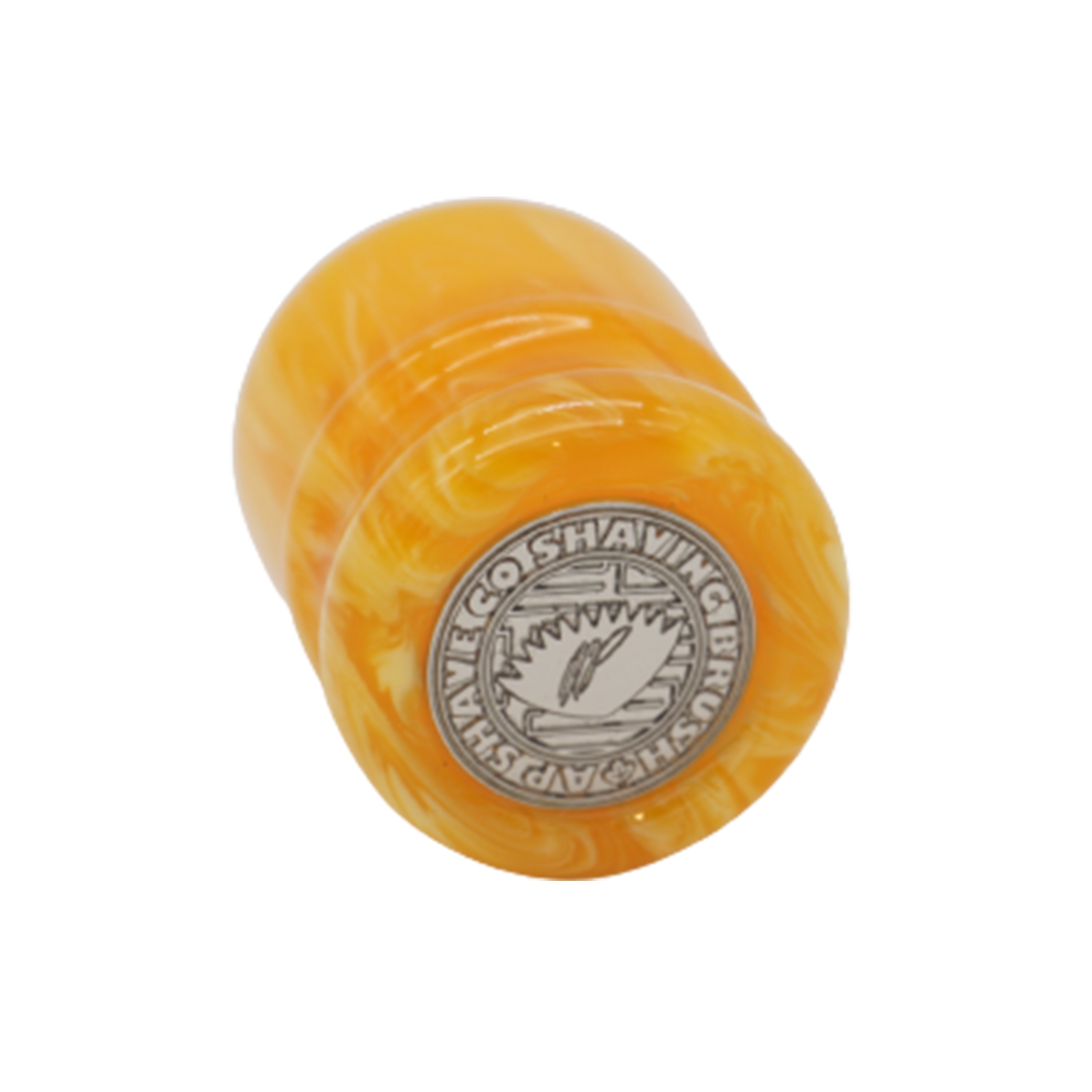 Premium Amber Handmade Shaving Brush Handle - Fits 24mm & 26mm Knots - Perfect for Wet Shaving & Grooming Gifts for Men