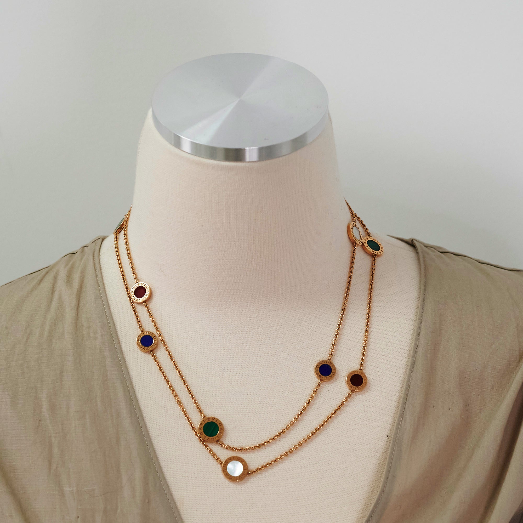 Bvlgari Multicolor Necklace for Women - Luxury Italian Jewelry with Vibrant Gemstones | Perfect for Parties, Weddings & Special Occasions