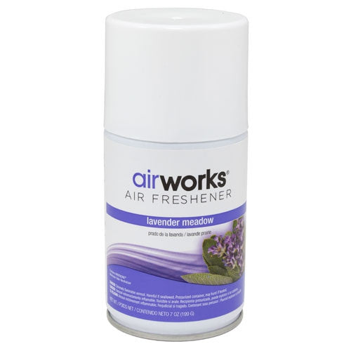 Airworks Metered Aerosol Air Fresheners - 12 Pack Long Lasting Fragrance for Home, Office & Car | Eliminates Odors in Bathrooms, Kitchens & Pet Areas