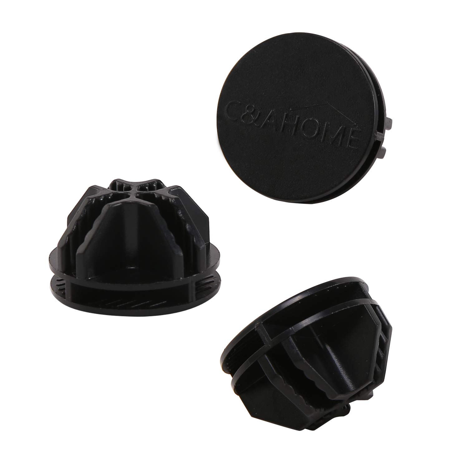 24-Piece Black Wire Cube Plastic Connectors for Modular Storage - DIY Closet Organizer, Metal Grid Shelving Unit | Perfect for Home Organization, Garage Shelving & Kids Toy Storage