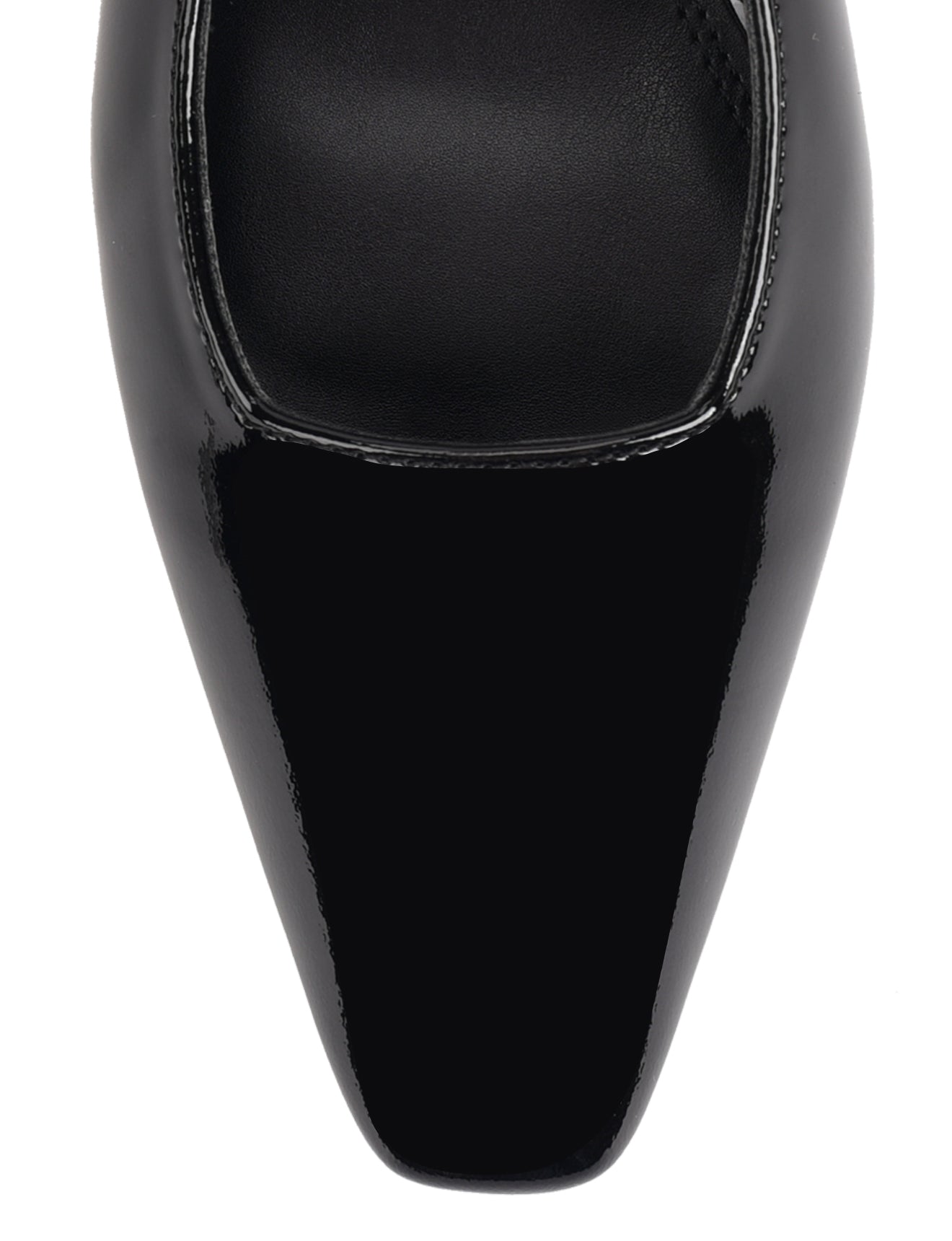Renee Slingback Block Heels for Women - Black Patent Leather Dress Shoes | Comfortable Chunky Heels for Work, Party & Special Occasions