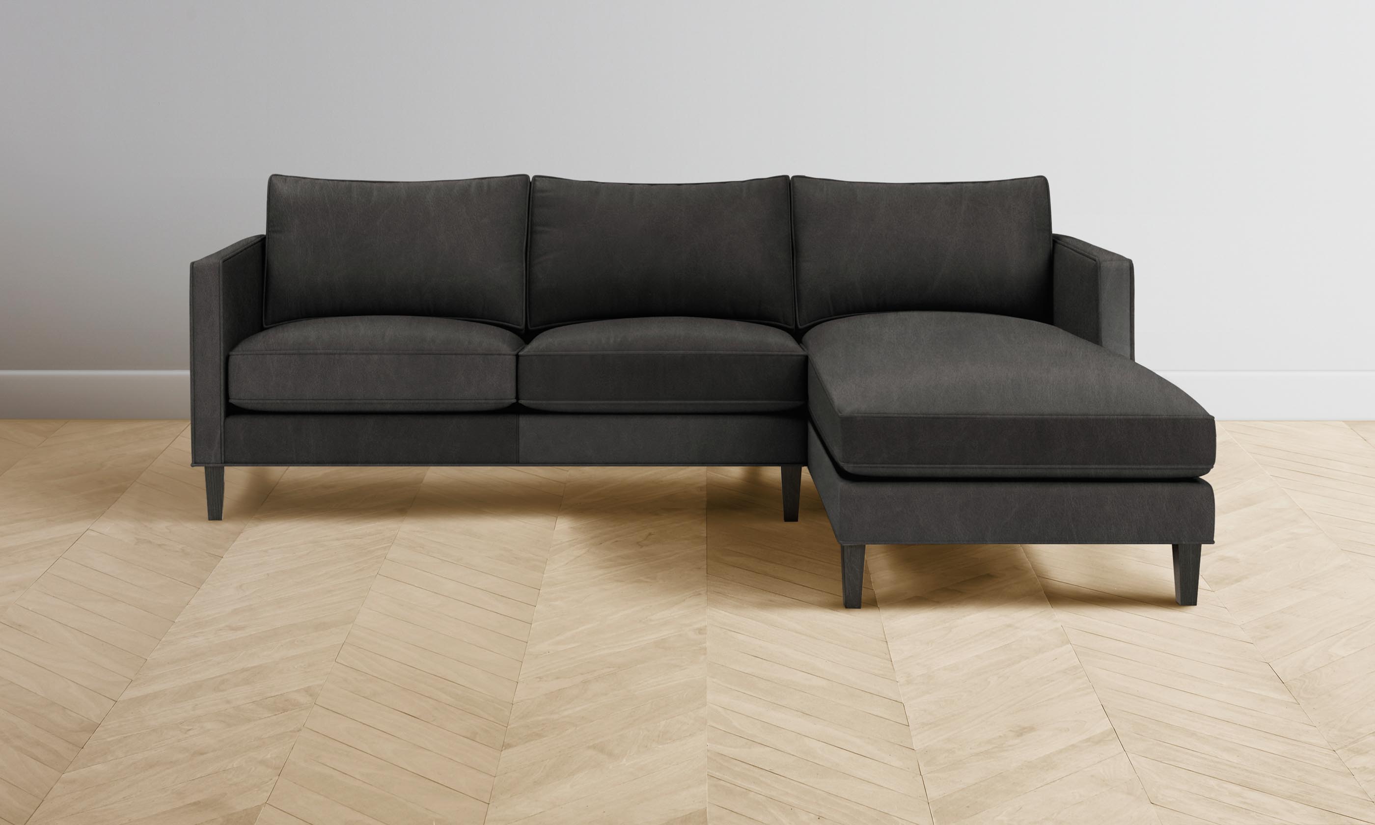Premium Crosby Sectional Sofa in Genuine Tuscan Leather Seal - Perfect for Living Room, Lounge & Home Theater Comfort