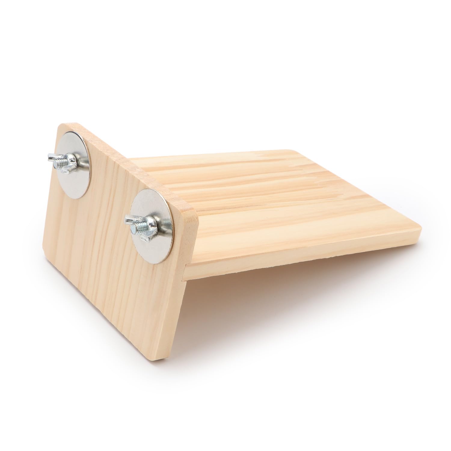 Natural Wooden Perch Stand for Small Pets - Hamster, Rat, Mice & Chinchilla Cage Exercise Toy | Small Animal Playground & Climbing Platform for Cage Enrichment