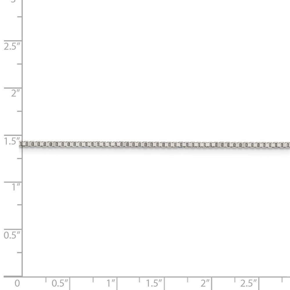 1.5mm Sterling Silver Box Chain Necklace - Dainty Black Bow Pendant Jewelry for Women | Perfect for Everyday Wear, Gifts & Special Occasions