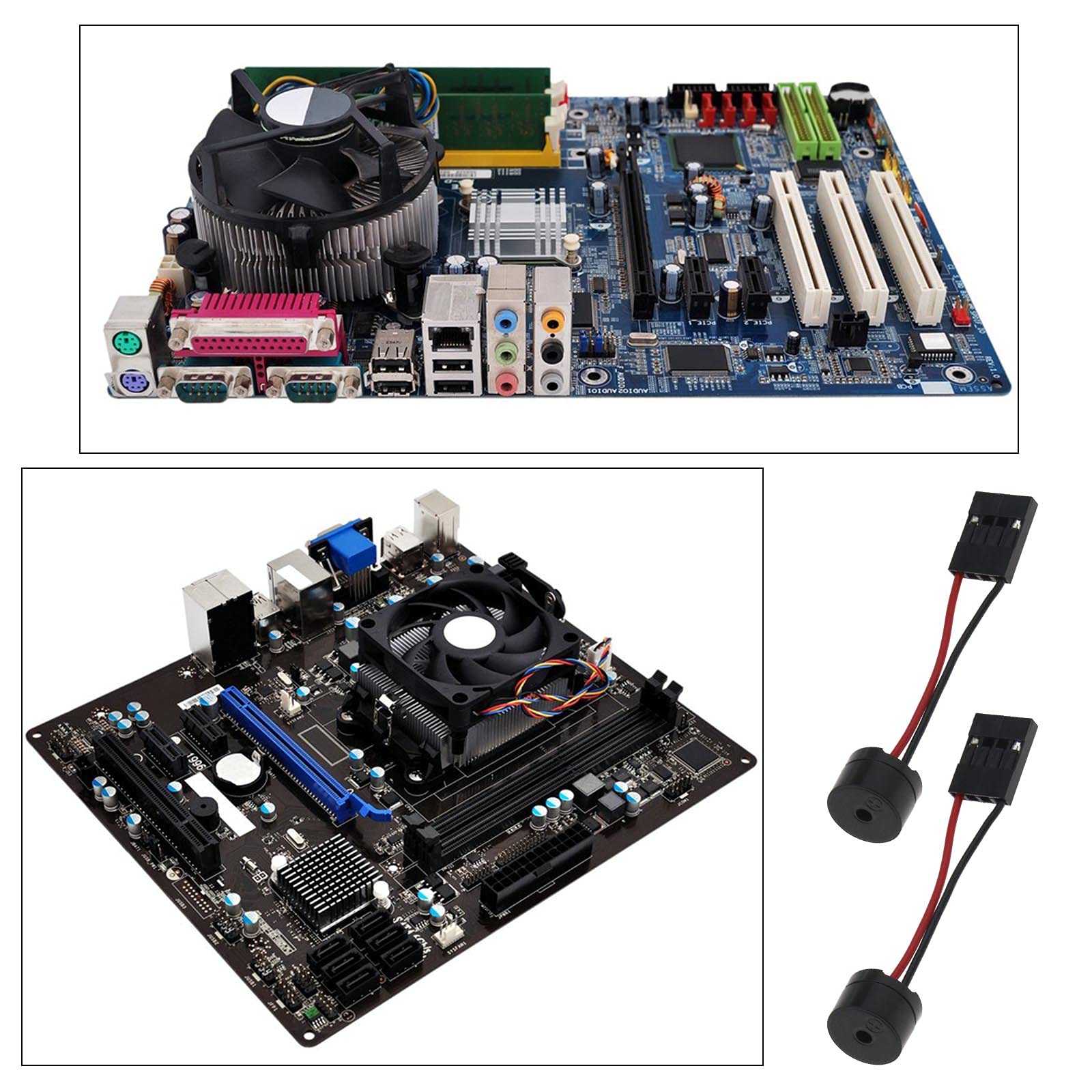 20x Beep Code Internal Speaker Buzzer 4-Pin PC Motherboard Connector Plug - Desktop Computer Diagnostic Tool for Troubleshooting Startup Errors & Hardware Issues