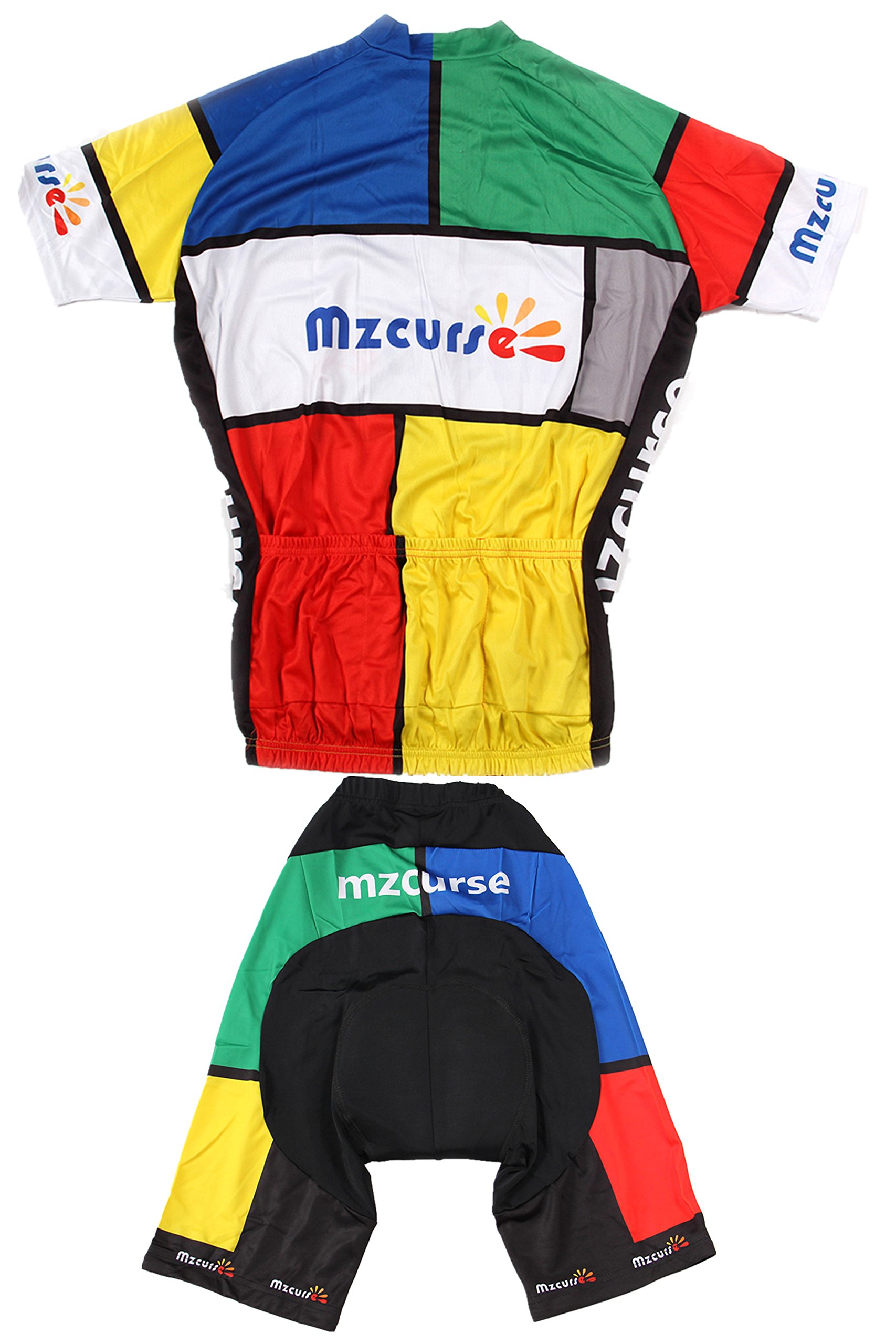 Men's Cycling Jersey & Shorts Set - Breathable Quick-Dry Bike Shirt with Padded Shorts for Road & Mountain Biking - Perfect for Training, Racing & Outdoor Sports