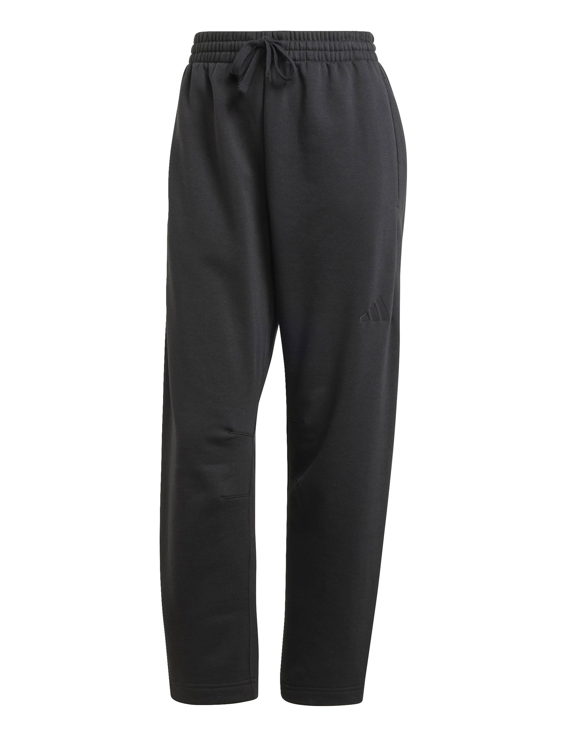 ALL SZN Fleece Barrel Leg Joggers for Women - Soft & Comfortable High-Waisted Sweatpants - Black - Perfect for Lounge, Yoga & Casual Wear