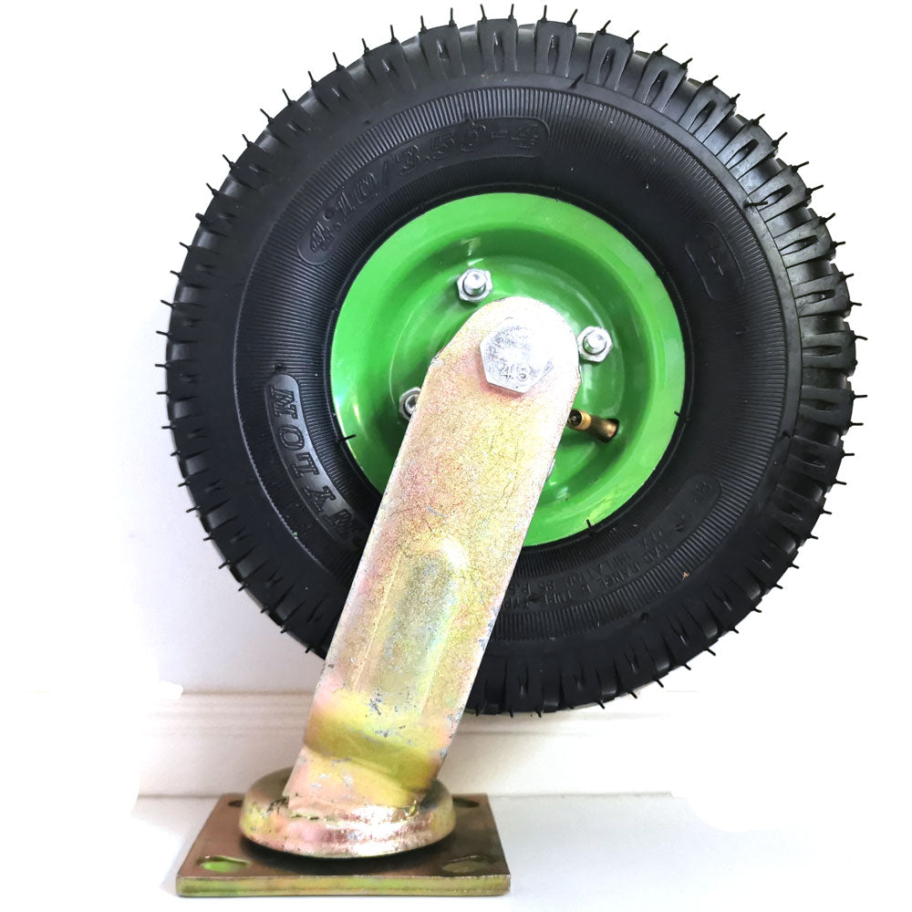 10 Inch Swivel Caster Wheels with Pneumatic Tires - Heavy Duty Trolley Cart & Wheelbarrow Replacement for Smooth Mobility - Perfect for Warehouses, Garages, and Garden Use