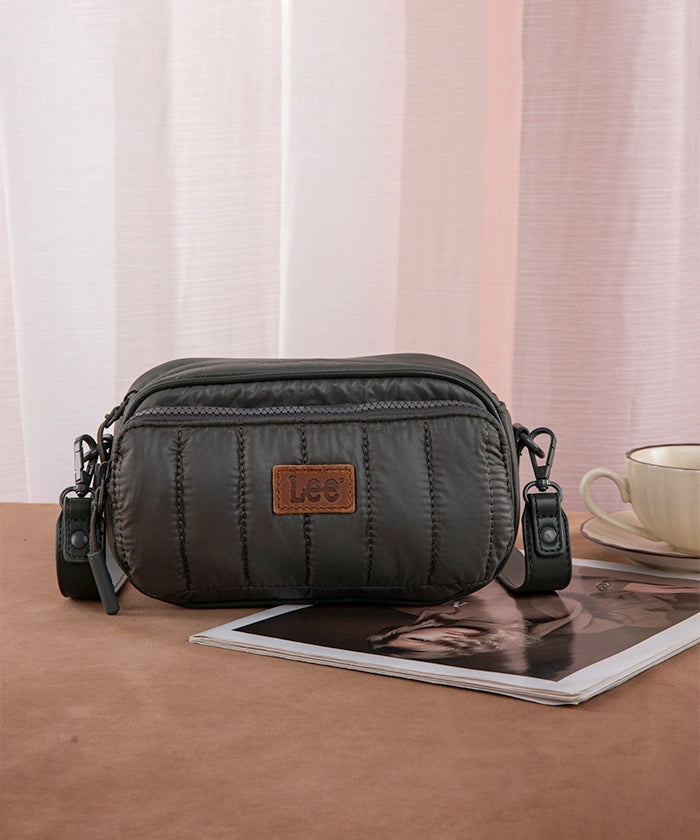 LEE Quilted Puffer Crossbody Bag for Women - Stylish Winter Shoulder Purse with Adjustable Strap - Perfect for Travel, Shopping & Daily Use