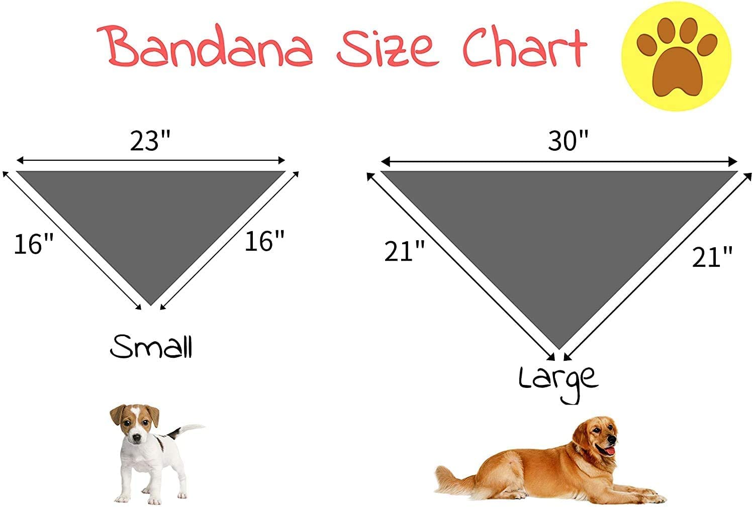 Halloween Pumpkin Dog Bandana for Small Medium Large Dogs - Adjustable Washable Square Dog Scarf for Boys & Girls - Perfect for Costume Parties, Trick or Treating & Seasonal Photos