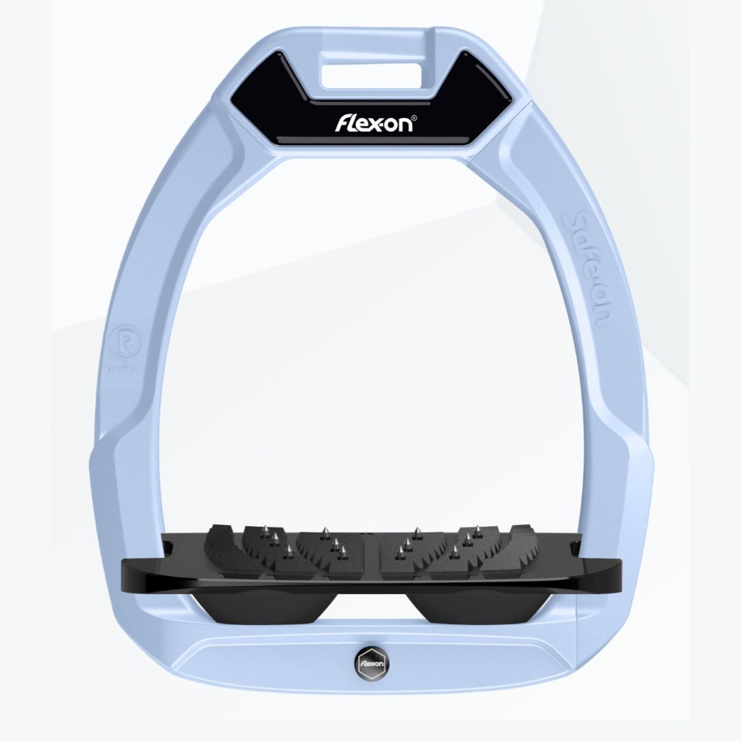 Customizable Flex on SafeOn Safety Stirrups - Adjustable & Secure Horse Riding Stirrups for Equestrians - Perfect for Trail Riding, Dressage & Jumping