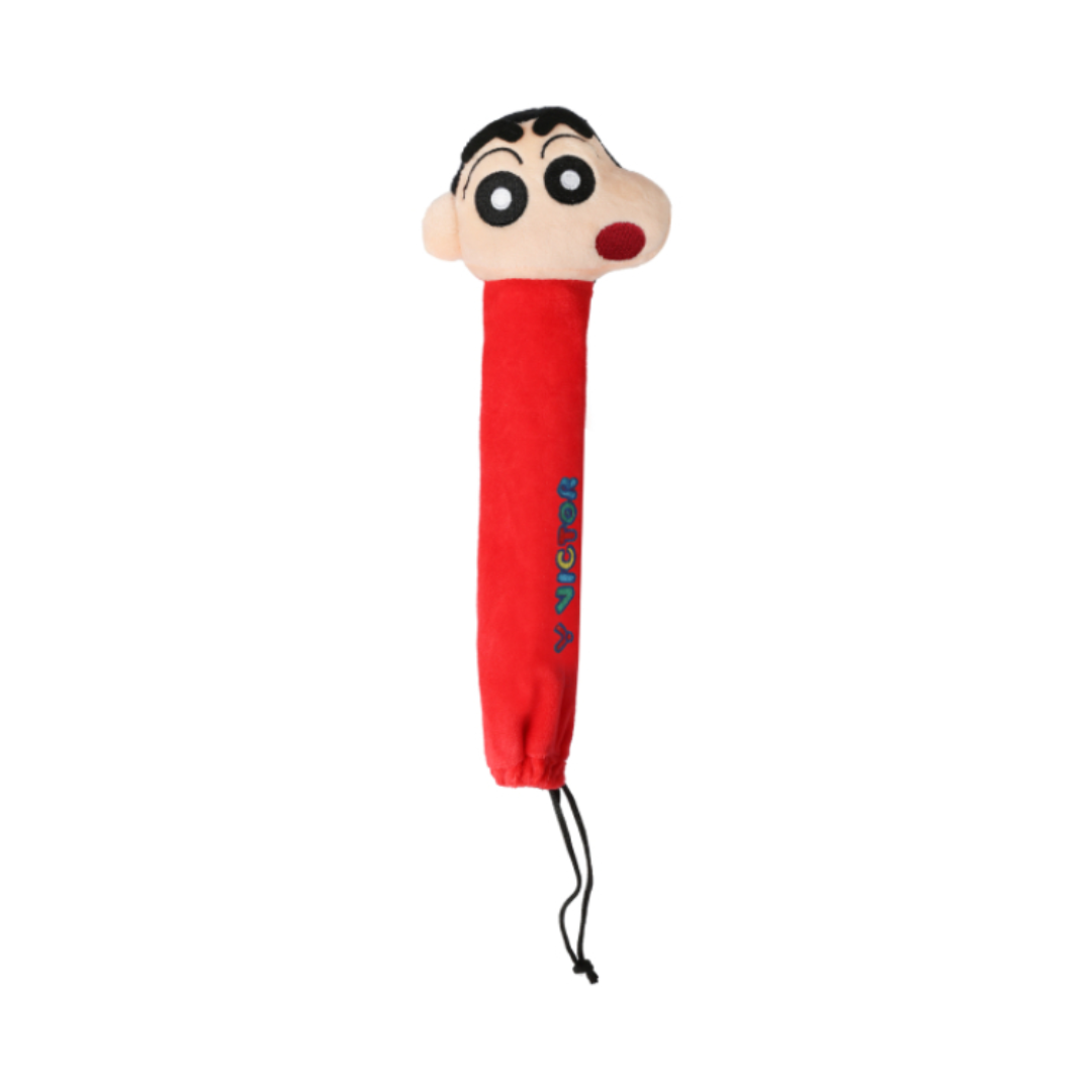 Victor GC 4506CS D Crayon Shinchan Grip Cover [Red] - Anime Character Pencil Grip for Kids, Ergonomic Writing Aid for School & Office Use