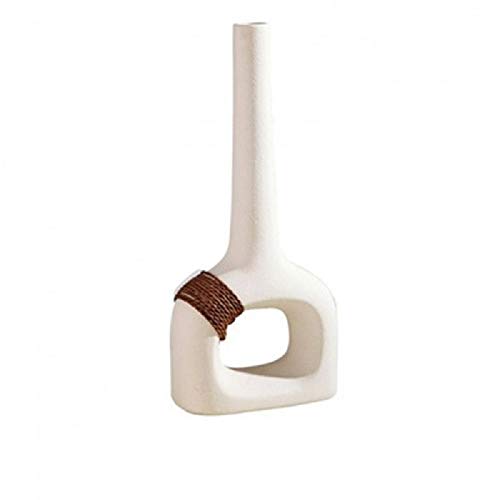 Modern White Ceramic Plant Pots - Nordic Style Flower Vase for Home Decor, Office Desk & Wedding Centerpieces | Minimalist Ceramic Crafts for Indoor Plants & Floral Arrangements