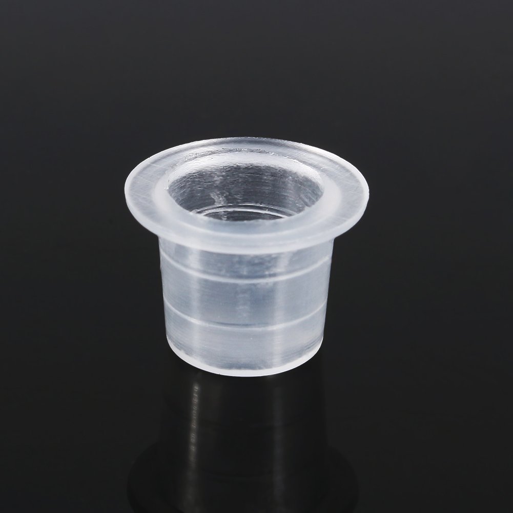Professional Disposable Tattoo Ink Cups - Clear Plastic Pigment Caps for Tattoo Artists | Perfect for Tattoo Studios, Home Use & Professional Tattooing Sessions