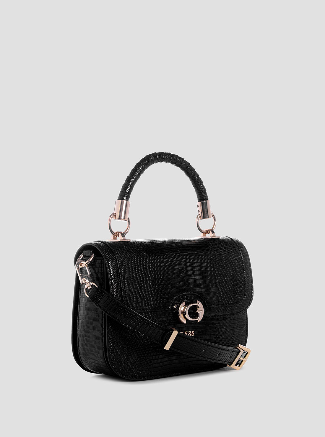 Black Orlina Top Handle Bag for Women - Elegant Leather Shoulder Purse for Work, Office, and Evening Events