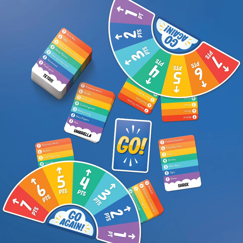 Rainbow Go! Fun Family Board Game for Kids & Adults - Perfect for Game Nights, Parties & Indoor Activities