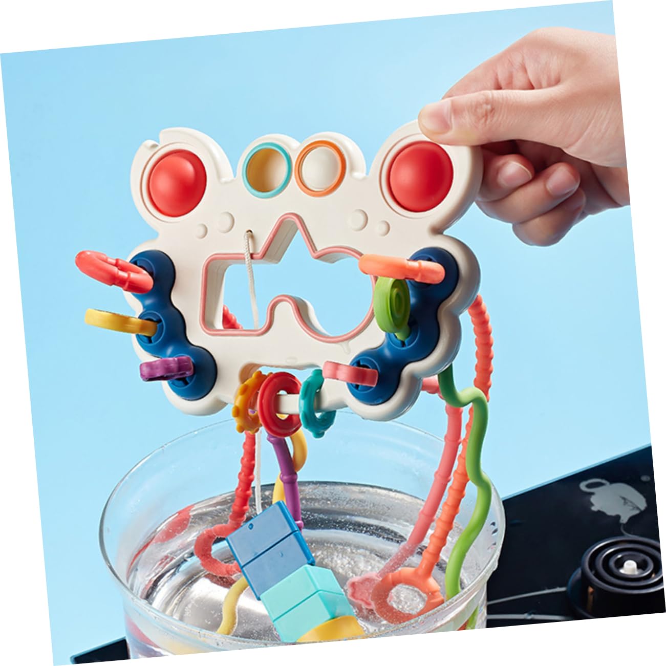 VICASKY 2 Pack Sensory Pumping Toys - Educational Learning Toys for Preschool Kids, Toddler Autism Therapy Tools - Perfect for Classroom, Home Play & Stress Relief