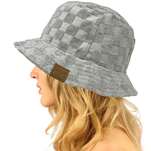 Terry Cloth Checkered Gray