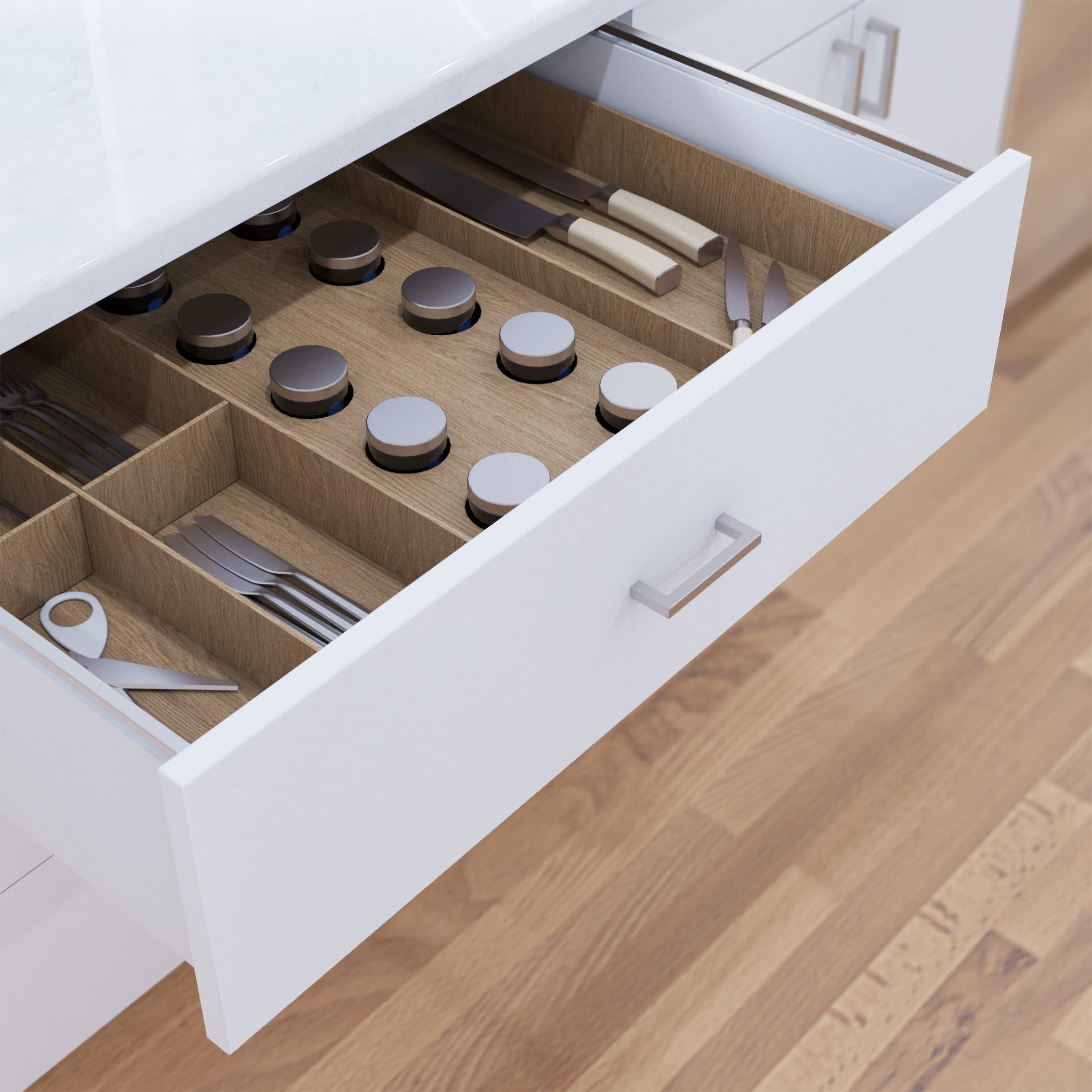 Modern Brushed Stainless Steel Cabinet Drawer Handles - 3 15/16 Inch (10 Pack) | RCH Hardware HD-SS128-224 | Durable Kitchen & Bathroom Hardware for Cabinets, Dressers & Furniture