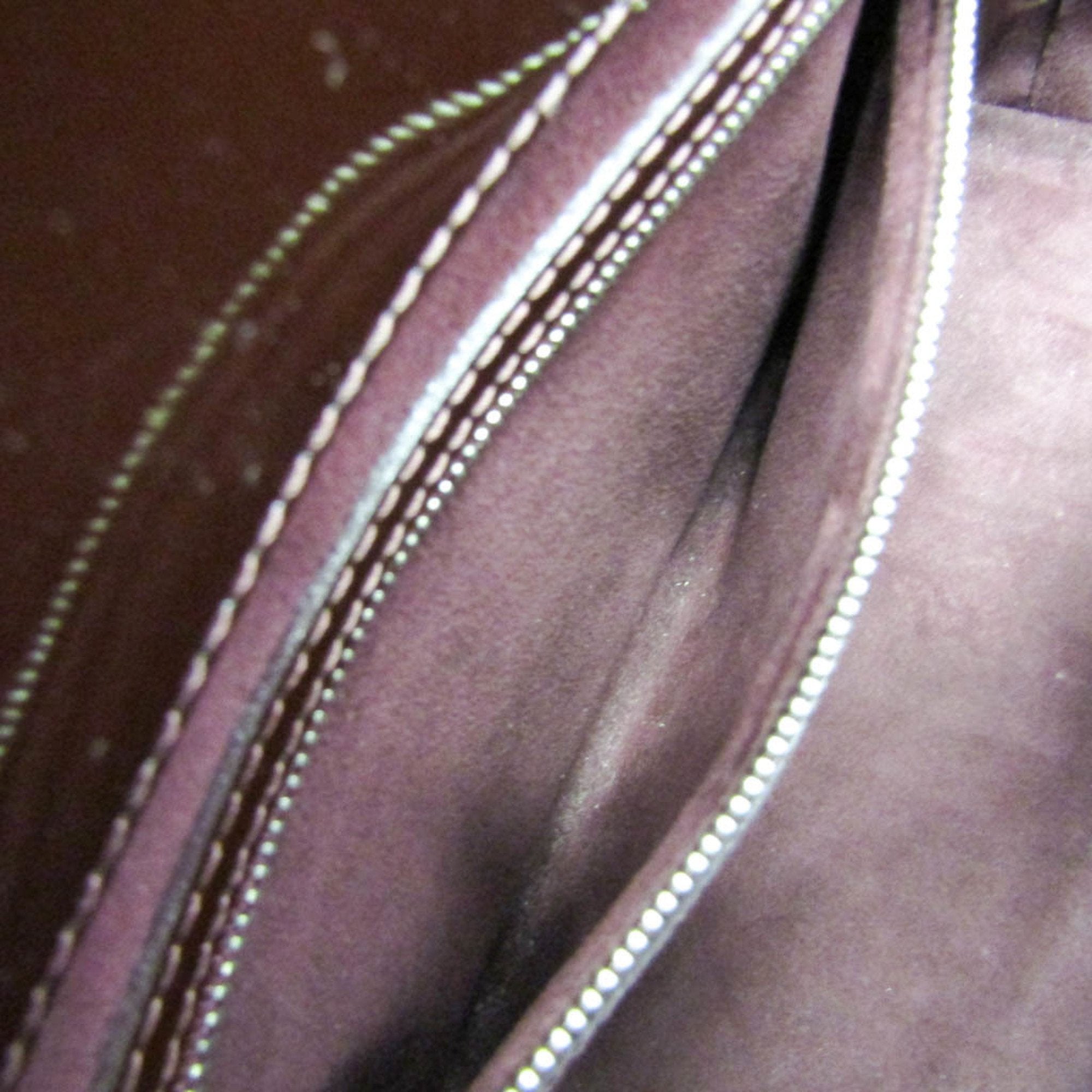 Stylish Brown Patent Leather Tote Bag with Detachable Shoulder Strap - Perfect for Work, Travel & Everyday Use