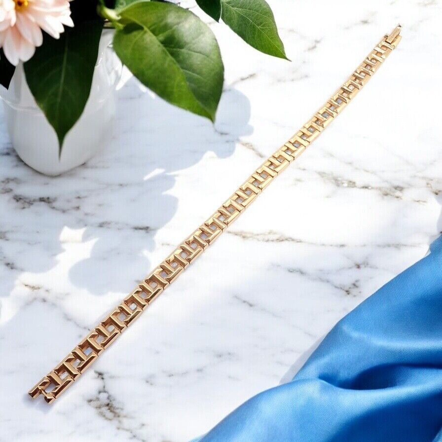 Authentic Tiffany & Co 18k Rose Gold T Chain Link Bracelet for Women - Luxury Jewelry Gift for Anniversary, Birthday & Special Occasions