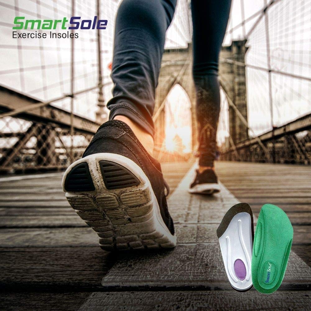 Plantar Fasciitis Insoles for Heel Pain Relief - Arch Support Orthotic Inserts for Women & Men - Flat Feet & Shin Splints Support - All Day Comfort Cushioning - 3/4 Length SmartSole Exercise Insoles for Running, Walking & Work Shoes