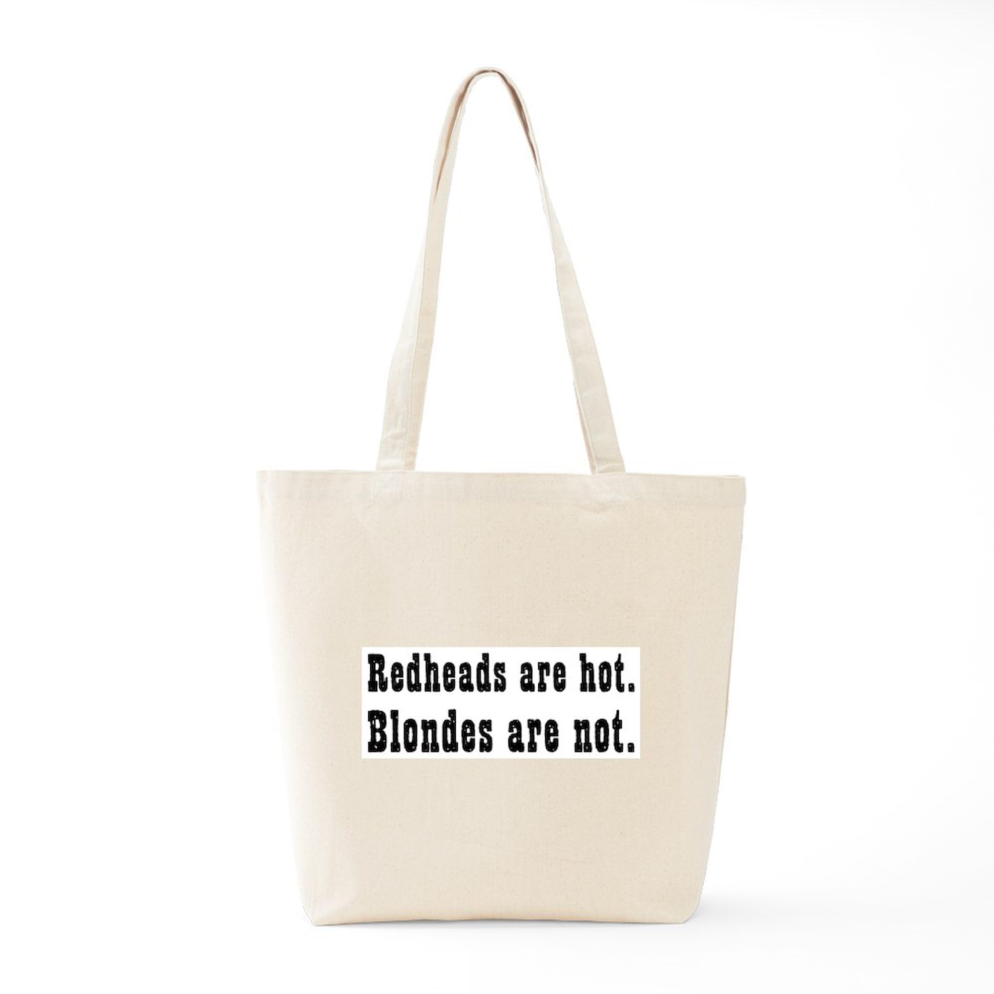 Red Hot Blonde Not Tote Bag - Natural Canvas Reusable Shopping Bag for Groceries, Beach & Everyday Use | Eco-Friendly & Durable