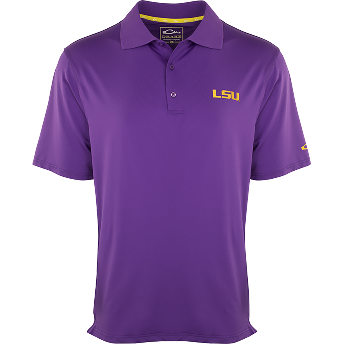 LSU Performance Stretch Polo Shirt for Men - Moisture Wicking, Breathable & Comfortable Golf & Casual Wear - Perfect for Sports, Work & Outdoor Activities