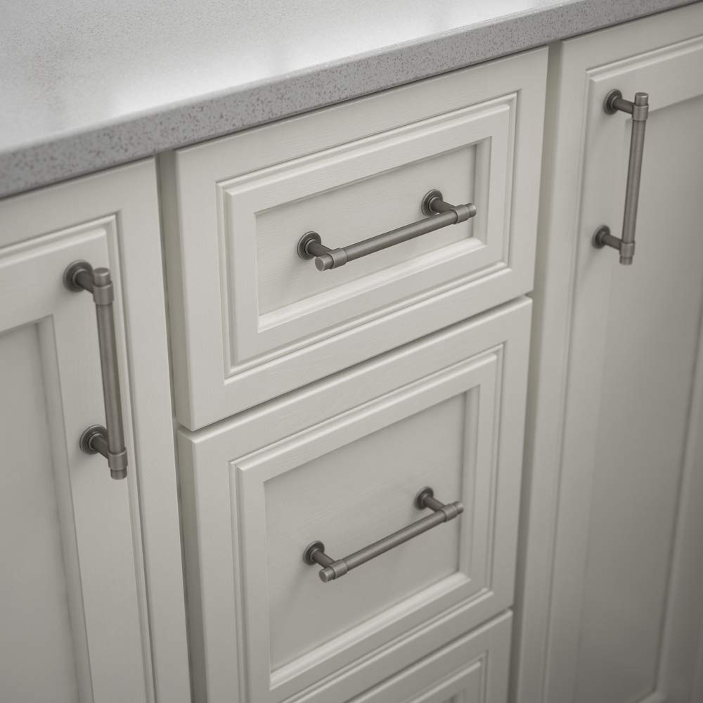 Franklin Brass Cabinet Handles 10-Pack - Heirloom Silver for Kitchen & Dresser