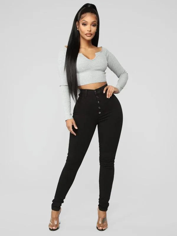 Best Women's High Waist Skinny Jeans - Stretch Denim Pants for Slim Fit & Comfort | Perfect for Casual Wear, Office & Night Out