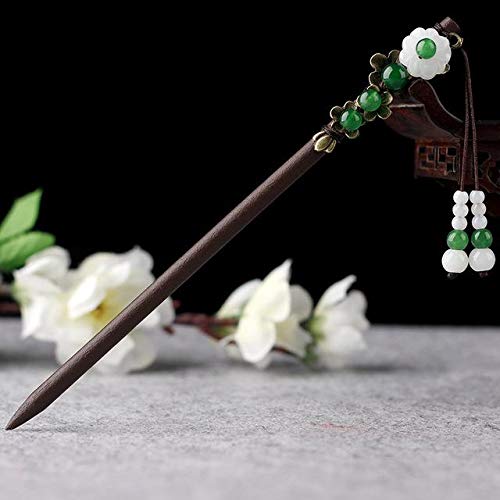 Vintage Wood Flower Hair Stick Pins - Elegant Hair Accessories for Women, Bridal Hair Jewelry, Prom Hairpins, Headpiece Gift - Perfect for Weddings, Parties & Special Occasions - A1223
